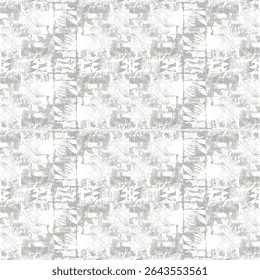 A monochrome abstract pattern with halftone grunge stripes and vertical lines. Ideal for covers, textiles, and digital backgrounds. Vector format.