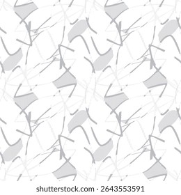 A monochrome abstract pattern with halftone grunge stripes and vertical lines. Ideal for covers, textiles, and digital backgrounds. Vector format.
