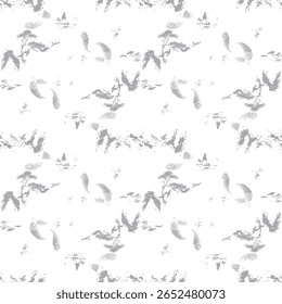 Um padrão abstrato monocromático com faixas grunge de meio-tom e linhas verticais. Ideal para capas, tecidos e fundos digitais. Formato de vetor