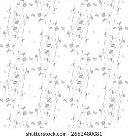 A monochrome abstract pattern with halftone grunge stripes and vertical lines. Ideal for covers, textiles, and digital backgrounds. Vector format