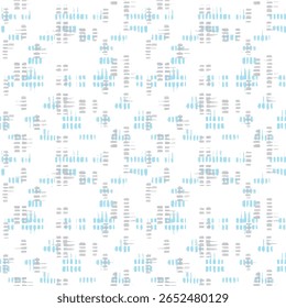 A monochrome abstract pattern with halftone grunge stripes and vertical lines. Ideal for covers, textiles, and digital backgrounds. Vector format