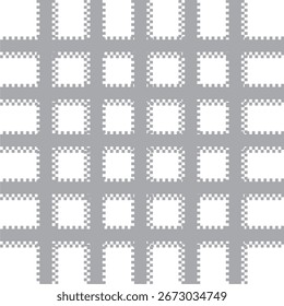 A monochrome abstract pattern with halftone grunge stripes and vertical lines. Ideal for covers, textiles, and digital backgrounds. Vector format.