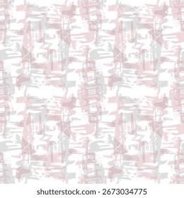 A monochrome abstract pattern with halftone grunge stripes and vertical lines. Ideal for covers, textiles, and digital backgrounds. Vector format.