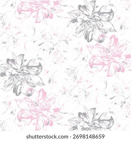 Ein monochromes abstraktes Muster mit Halbton-Grunge-Streifen und vertikalen Linien. Ideal für Cover, Textilien und digitale Hintergründe. Vektorformat.