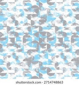 A monochrome abstract pattern with halftone grunge stripes and vertical lines. Ideal for covers, textiles, and digital backgrounds. Vector format.