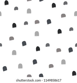 Monochrome abstract repeat pattern. Cute background template. Perfect for fabric, wrapping, card, wallpaper.