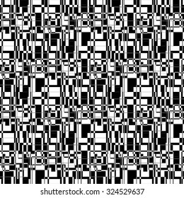 Monochrome abstract seamless background  - vector illustration. Black-and-white background.