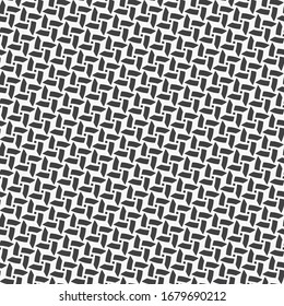 Patrón abstracto monocromo sin fisuras. Vigas que alternan simétricamente de forma diversa. Motivos étnicos y de reproducción. Un adorno vectorial para una tela, texturas sin fisuras, tejidos.