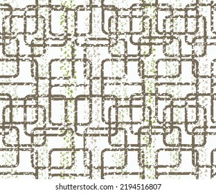 patrón monocromo abstracto sin fisuras. fondo vectorial dibujado a mano Patrón verde de mosaico colorido para textiles, diseño y fondos