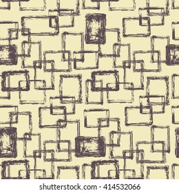 monochrome abstract seamless pattern. hand drawn vector background