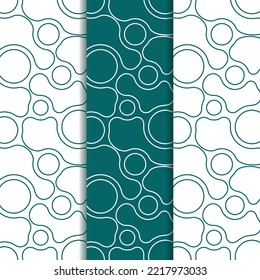 Monochrome abstract seamless pattern landscape background with cross line art design template 