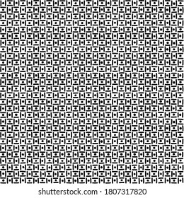 Monochrome abstract seamless pattern. Vector illustration can be used for fabrics, textile, web, invitation, card.
