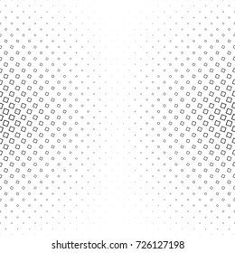 Monochrome abstract square pattern background - black and white geometrical vector graphic design from angular squares