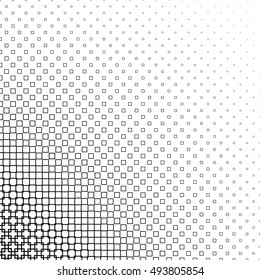 Monochrome abstract square pattern design background vector
