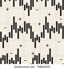 monochrome abstract stock market investment chart with arrow up and down pattern background