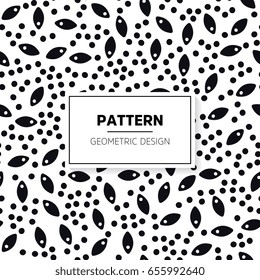 Monochrome abstract striped texture. Seamless pattern for background