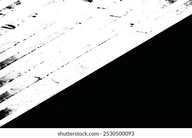 Monochrome Abstract Texture with Distressed Halftone Patterns and Black Overlay on White Background for Minimalist Banners