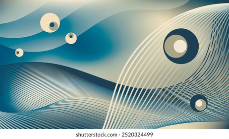 Monochrome abstract wallpaper. An excellent background for designing booklets, brochures, posters, cards, covers and your other projects. Vector.