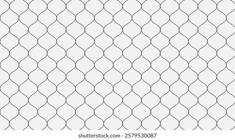 Monochrome Abstract Wavy Contour Background. Modern Topographic Design