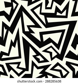 monochrome african geometric seamless pattern 
