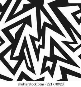 monochrome african seamless pattern