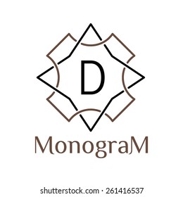 monochrome arabic vector hipster minimal vintage linear frame , border , label ,  badge for your logo type or monogram 