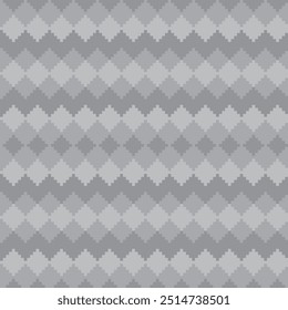 Monochrome Argyle fair isle seamless pattern design for knitwear, fashion textile, graphics