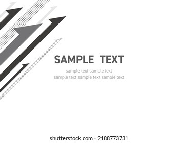 Monochrome arrow background rising to the right