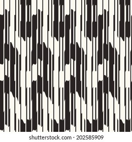 Monochrome Art Deco Stripes Pattern