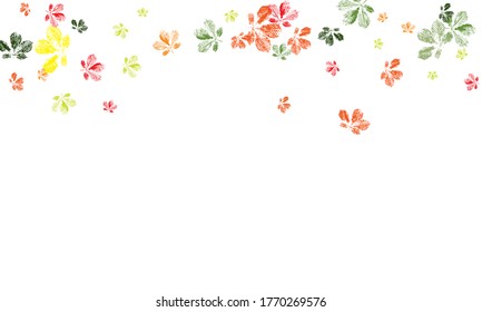 Monochrome artistic floral collection. Autumn foliage, vector colored illustration. Monochrome artistic floral collection.