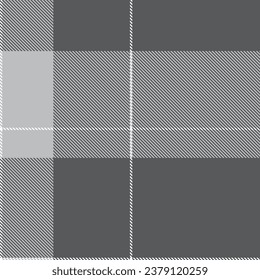 Monochrome Asymmetric Plaid textured seamless pattern for fashion textiles and graphics