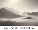 Monochrome Background, Abstract geometric background with liquid shapes. Contrast mountains, deserts, sand dunes or wave  rich flow luxury elegant stand display platform product cosmetics. Vector