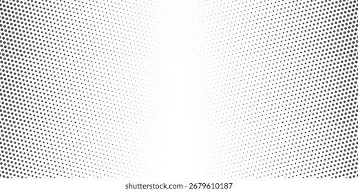Fondo monocromo con patrón abstracto de lunares. Textura de Vector punteado simple para Plantilla gráfica y decoración