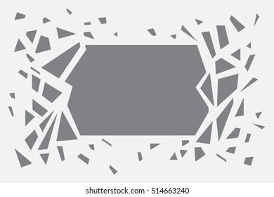 Fondo monocromo.
Explosión de Anuncio de forma Abstractas.