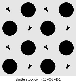 monochrome background with balls