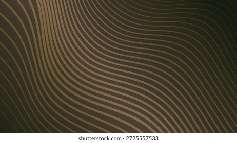 Monochrome background in brown tones with wavy thin stripes. A great background for social media pages, posters, presentations, outdoor advertising, and other projects. Vector.