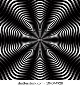Monochrome background for design or wallpaper with effect of volume.