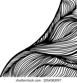 Fondo monocromo de líneas elegantes. Ilustración del vector