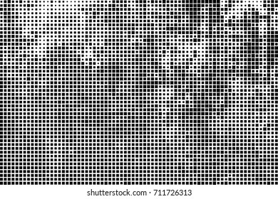 Monochrome background. Grunge halftone. Abstract texture for print and design. Black and white ink spots in the form of a pattern