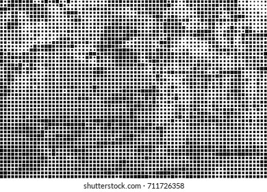 Monochrome background. Grunge halftone. Abstract texture for print and design. Black and white ink spots in the form of a pattern