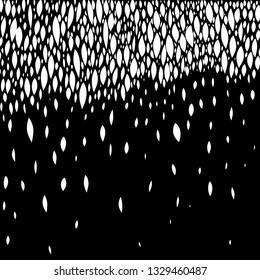 Monochrome background with raindrops. Vector