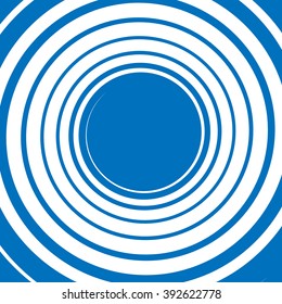 Monochrome background with spiral, volute shape. Abstract curvy tendril graphic.