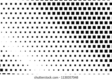 Monochrome background with squares. Design element. Futuristic panel. Digital gradient Geometric pattern. Vector illustration