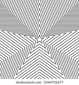 Monochrome background with star shape. Vector illustration. EPS 10.