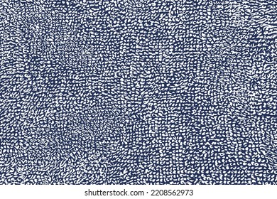 Monochrome background of a terry towel close-up. Overlay template. Vector illustration