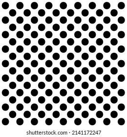 Monochrome background and texture on black polka dot and white background.