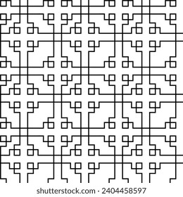 Fondo monocromo, textura, patrón geométrico sin fisuras sobre una capa transparente de estilo oriental.