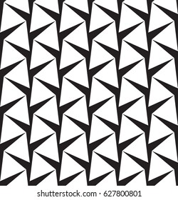 Monochrome background with thorns, seamless vector pattern