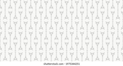 Monochrome backgrounds pattern with simple geometric ornament on white background, wallpaper. Seamless pattern, texture. Vector art