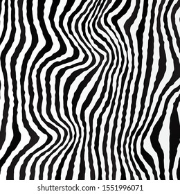 Fondo blanco y negro monocromo. Fondo de diseño de cebra.  Ilustración vectorial para el diseño gráfico.